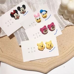 Sweet Disney cartoon resin earrings